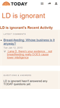 Mobile Screenshot of ldisignorant.today.com