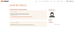 Desktop Screenshot of lovemydolls.today.com
